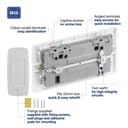 BG Electrical 822BELL Wireless Doorbell with IP44 Rated Push Button and Double Power Socket - White Moulded thumbnail 4