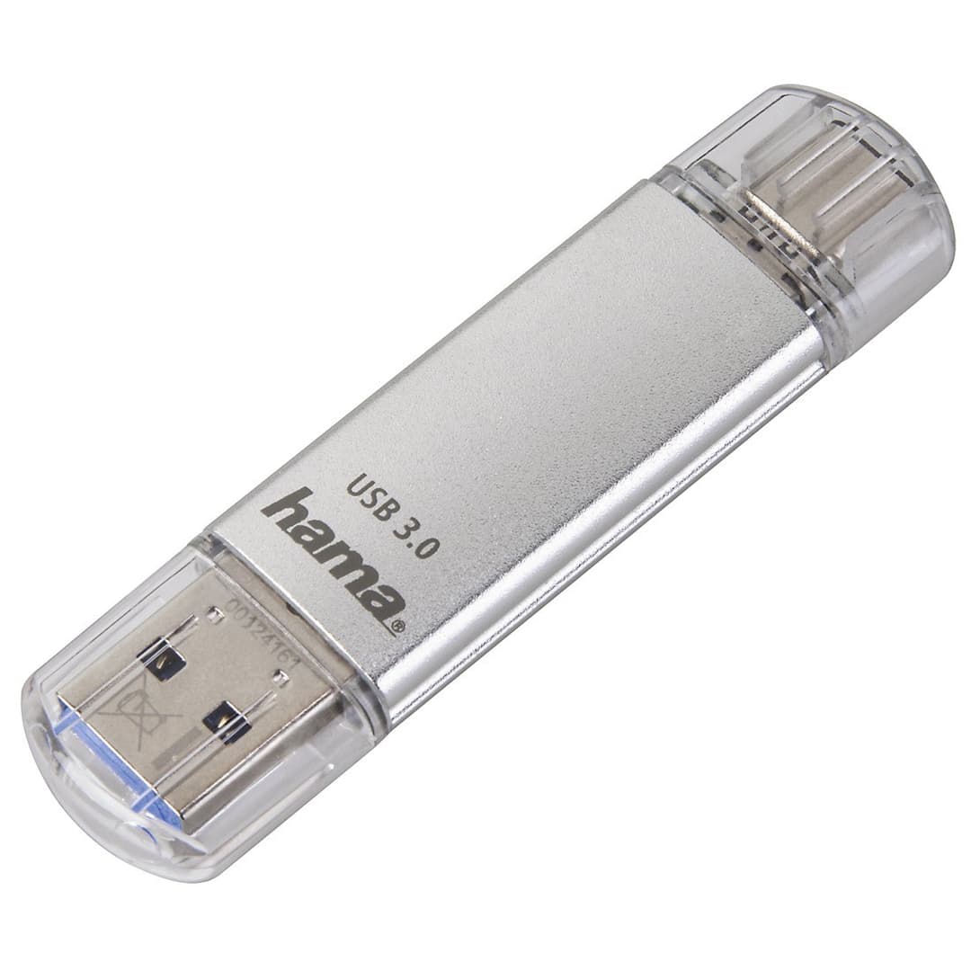 Hama C-Laeta USB flash drive 32 GB USB Type-A / USB Type-C 3.2 Gen 1 (3.1 Gen 1) Silver - Image 1