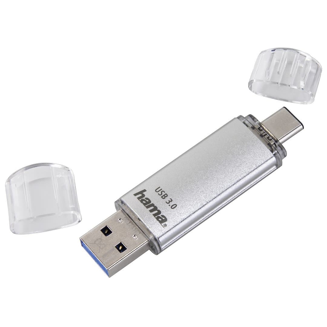 Hama C-Laeta USB flash drive 32 GB USB Type-A / USB Type-C 3.2 Gen 1 (3.1 Gen 1) Silver - Image 2