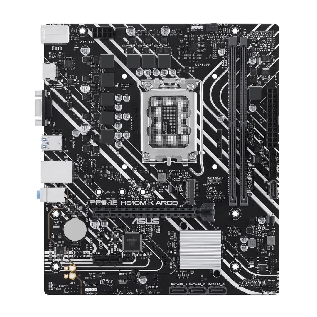 ASUS PRIME H610M-K ARGB Intel H610 LGA 1700 micro ATX - Image 1
