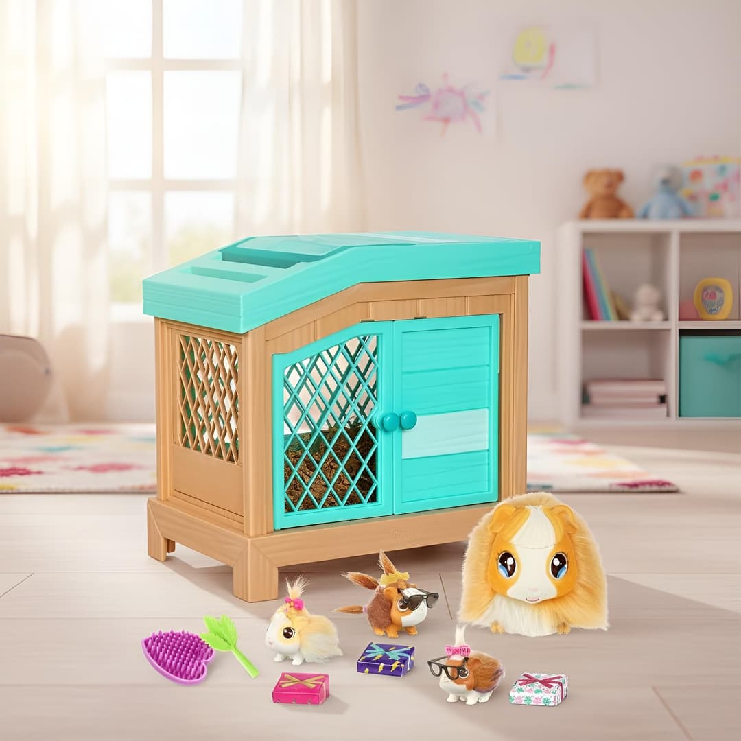 Little Live Pets 26410 Soft, Interactive Mama Guinea Pig and her Hutch - Multicolor - Image 7
