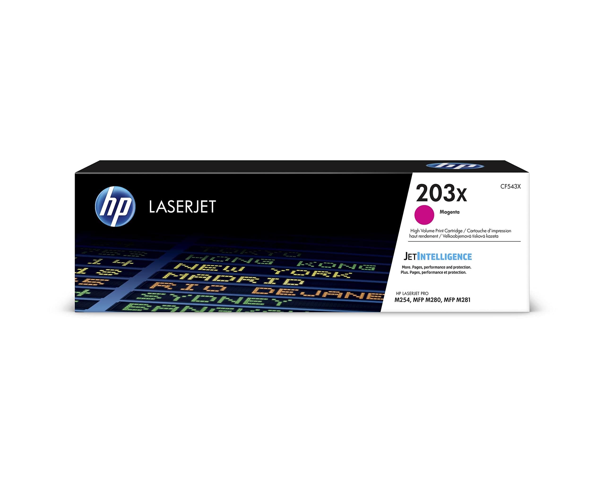 HP CF543X 203X High Yield Original LaserJet Toner Cartridge - Magenta