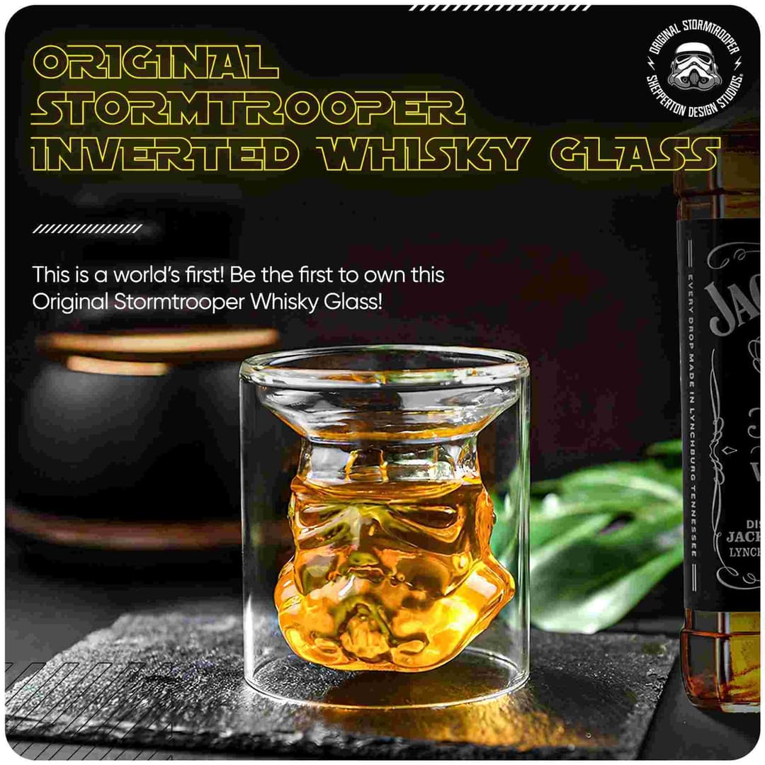 Original Stormtrooper 3D Inverted Whiskey Glass - 150ml - Image 2