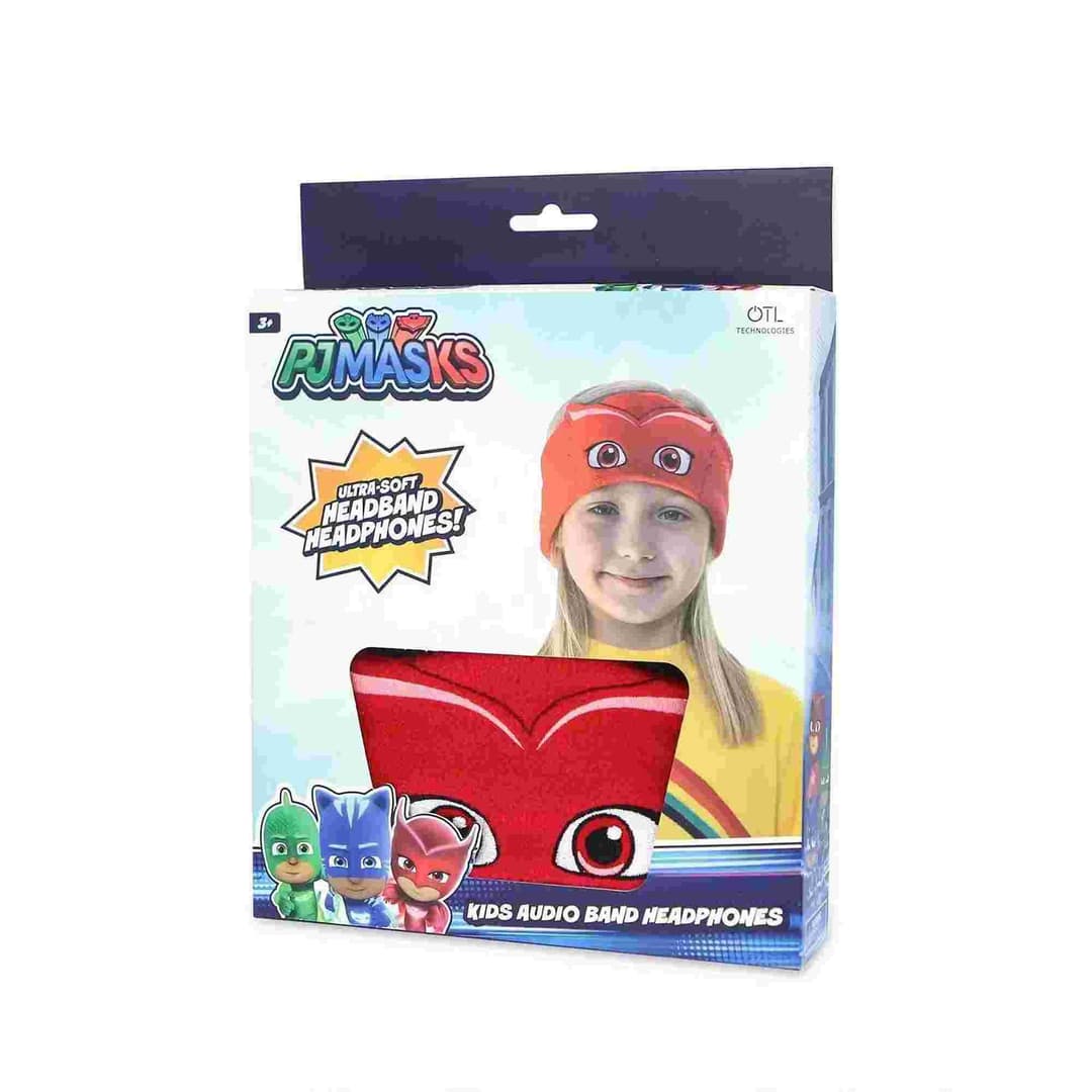 PJ Masks Owlette Kid's Fleece Audio Band Washable Wired Headphones - Image 4