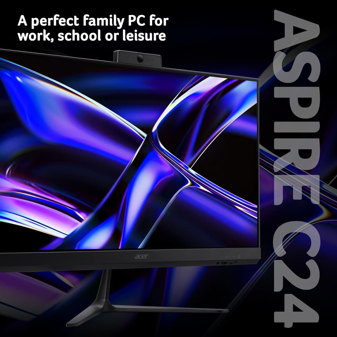 Acer Aspire C24-2Y All-in-One Desktop PC - Intel Core i3-1305U, 8GB, 512GB SSD, Integrated Graphics, 23.8" Full HD, Windows 11 - Image 2