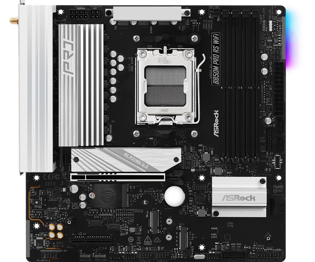 Asrock B850M Pro RS WiFi AMD B850 Socket AM5 micro ATX - Image 2