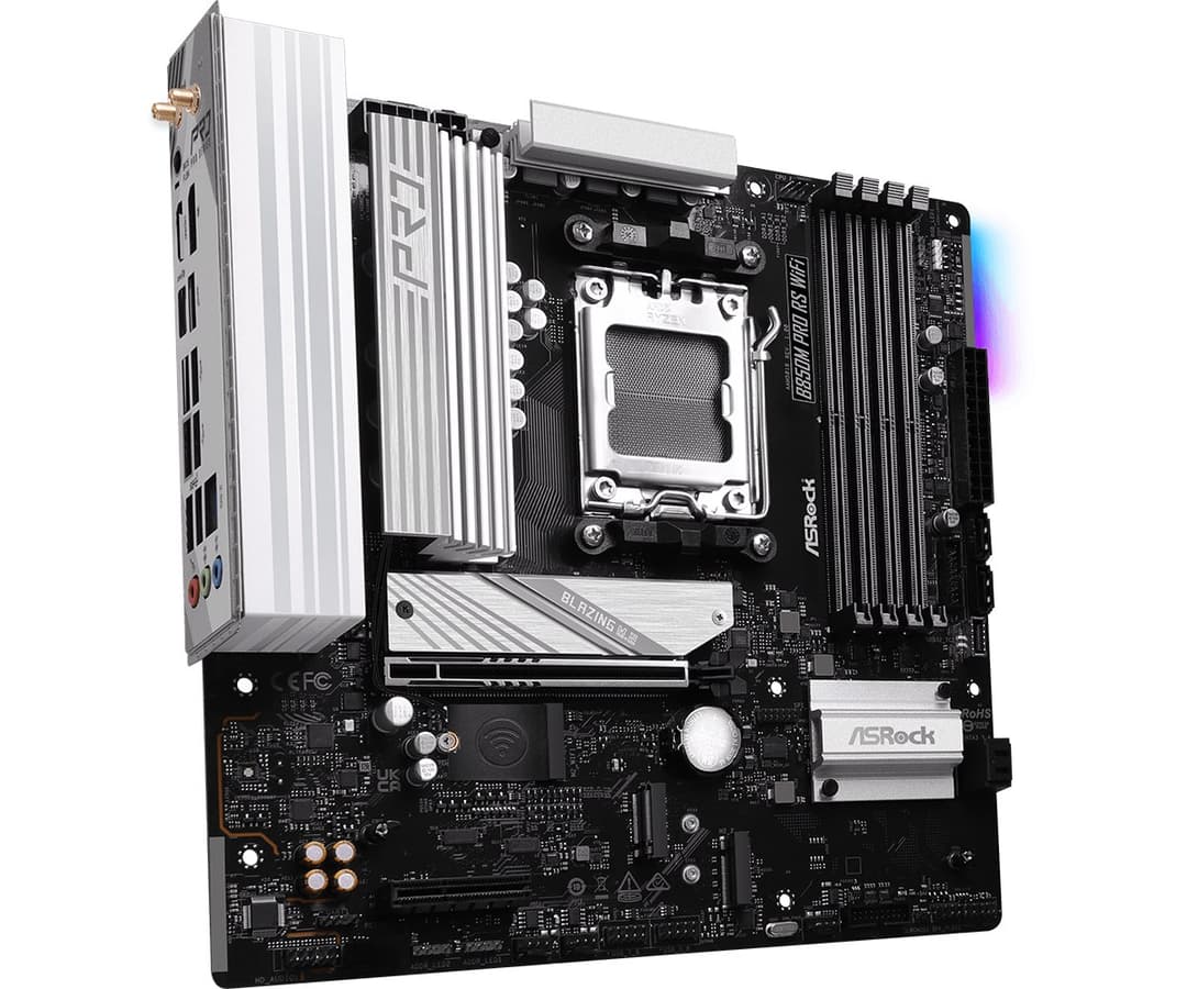 Asrock B850M Pro RS WiFi AMD B850 Socket AM5 micro ATX - Image 3