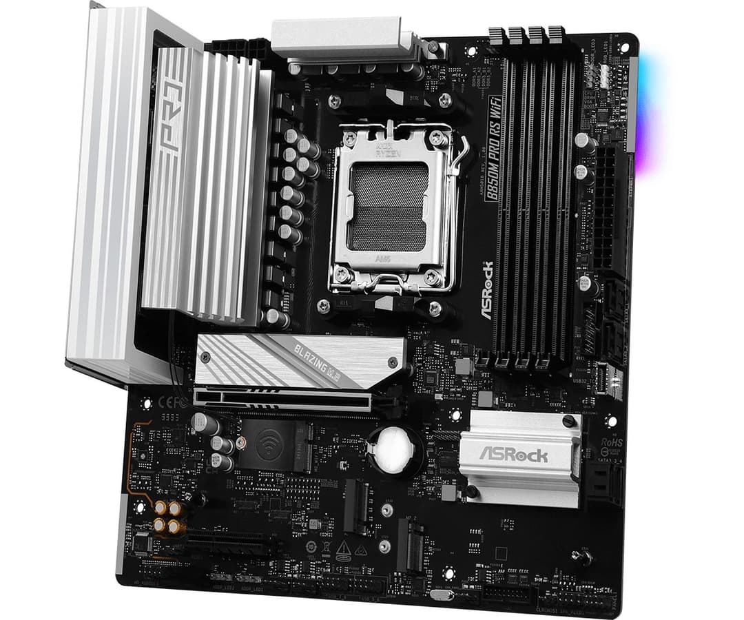 Asrock B850M Pro RS WiFi AMD B850 Socket AM5 micro ATX - Image 4