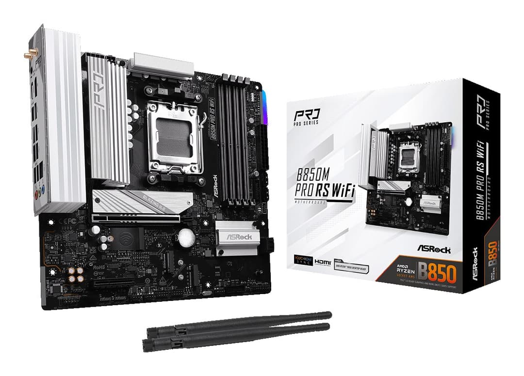 Asrock B850M Pro RS WiFi AMD B850 Socket AM5 micro ATX - Image 6