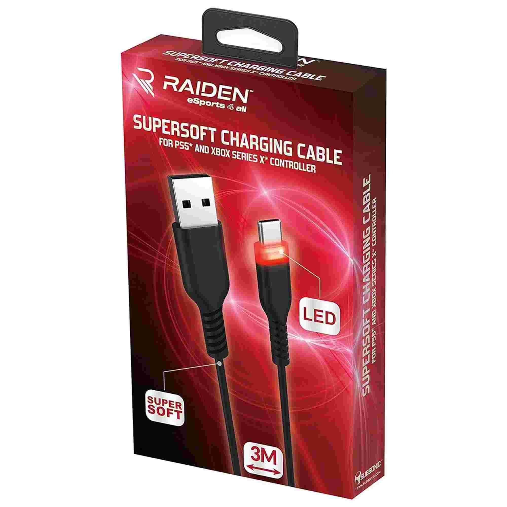 Raiden USB-C Charging & Transfer Supersoft Anti Knot Cable