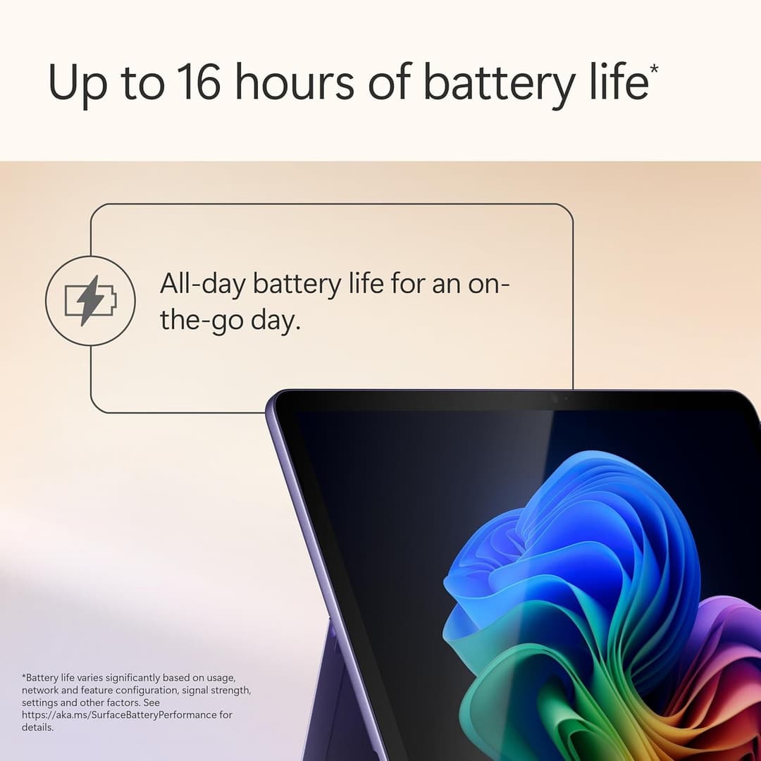 Microsoft Surface Pro 2-in-1 Touchscreen Snapdragon X Plus 16GB 512GB Violet - Image 3