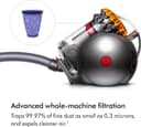 DYSON DC28C Multi Floor 2015 Cylinder Bagless Vacuum Cleaner - Iron & Yellow thumbnail 3