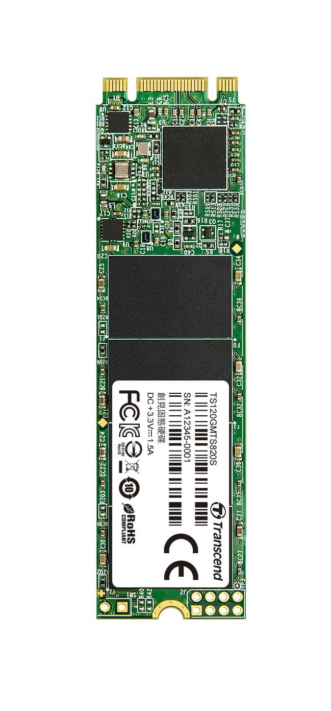 120GB Transcend M.2 SATA III 6Gb/s SSD MTS820S 3D TLC Flash 80mm Form Factor - Image 4