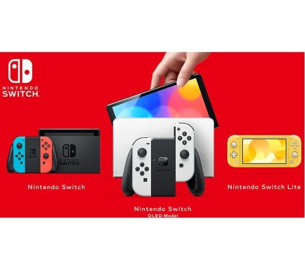 Nintendo Switch OLED Console 64GB Neon Red/Blue - Image 2