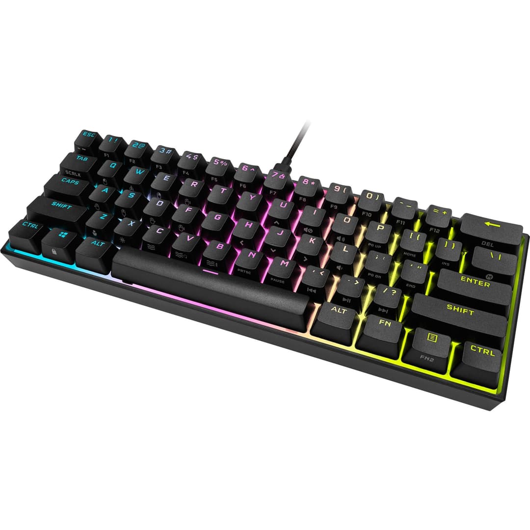Corsair K65 RGB MINI 60% Mechanical Gaming Keyboard - Silver - Image 3