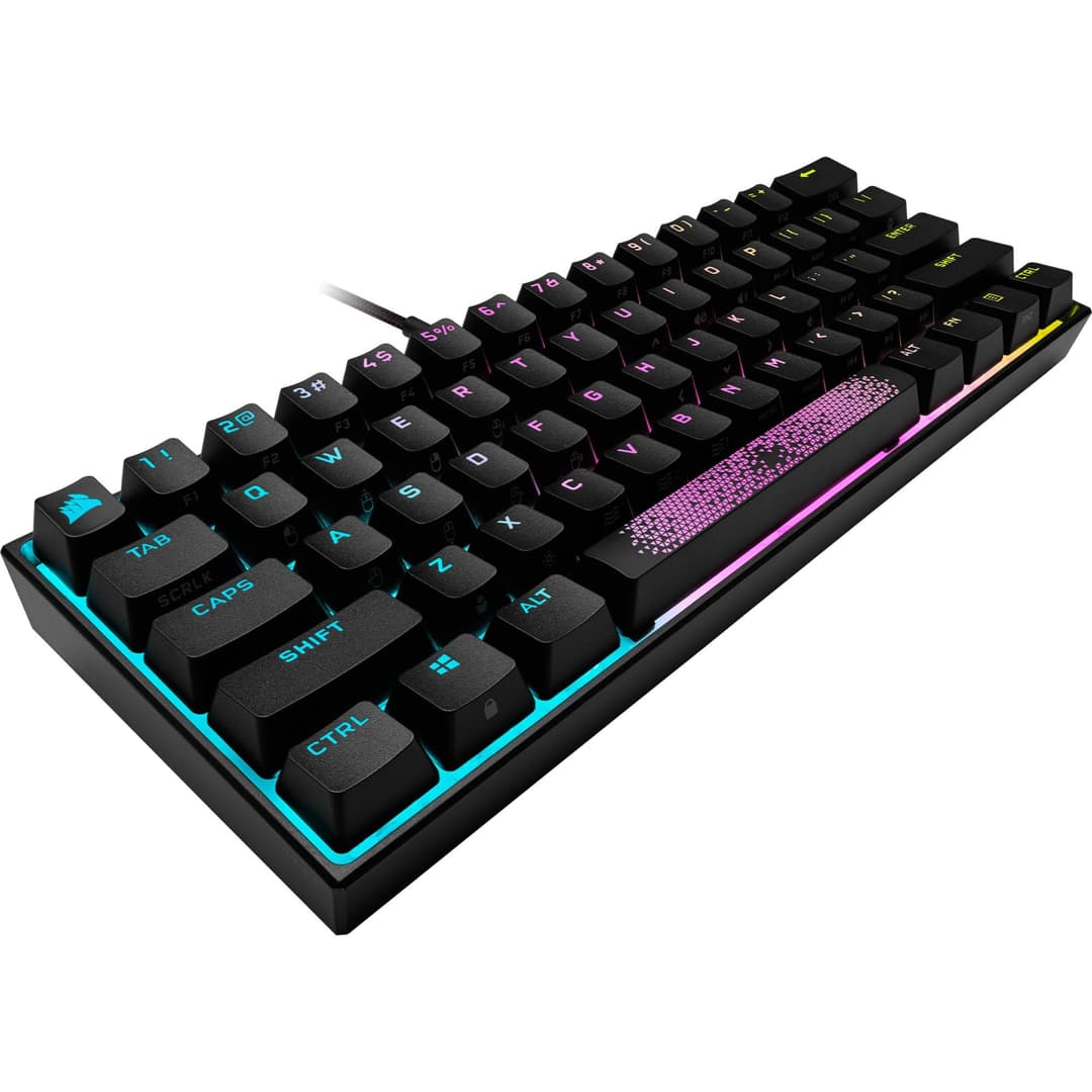 Corsair K65 RGB MINI 60% Mechanical Gaming Keyboard - Silver - Image 6