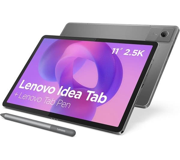 Lenovo Idea Tab 11 Inch 128GB Wi-Fi Tablet with Tab Pen - Luna Grey