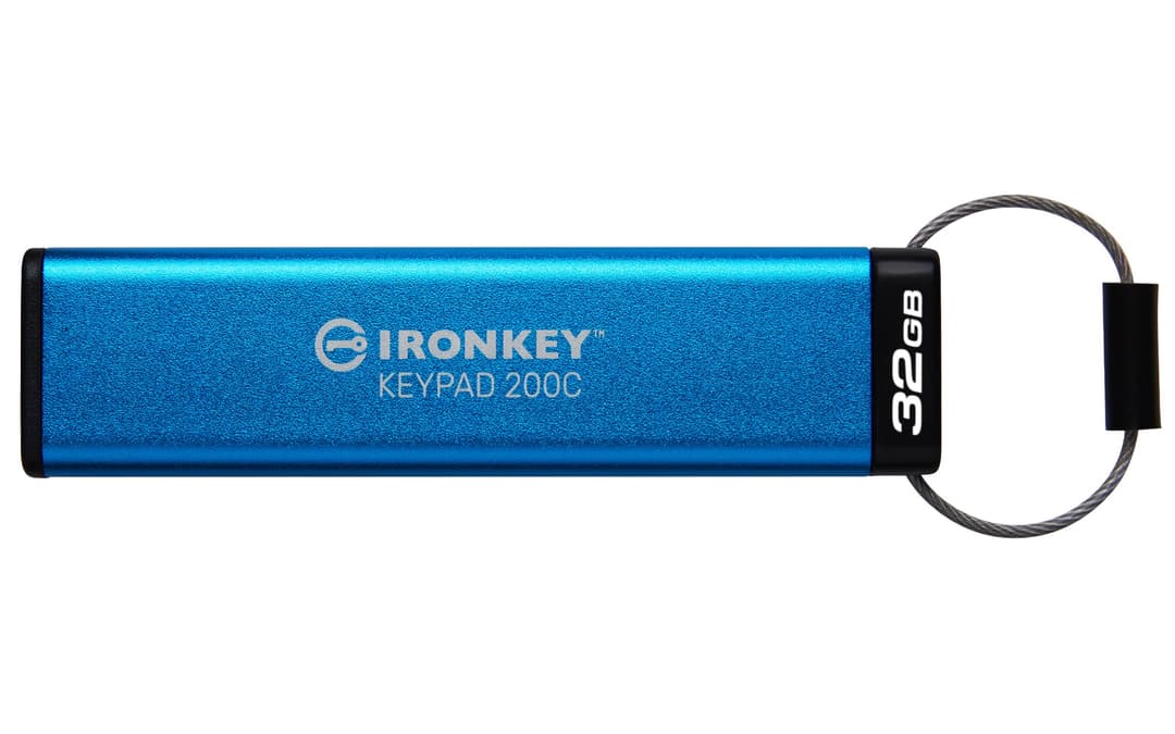 Kingston Technology IronKey 32GB USB-C Keypad 200C, FIPS 140-3 Lvl 3 (Pending) AES-256 - Image 1
