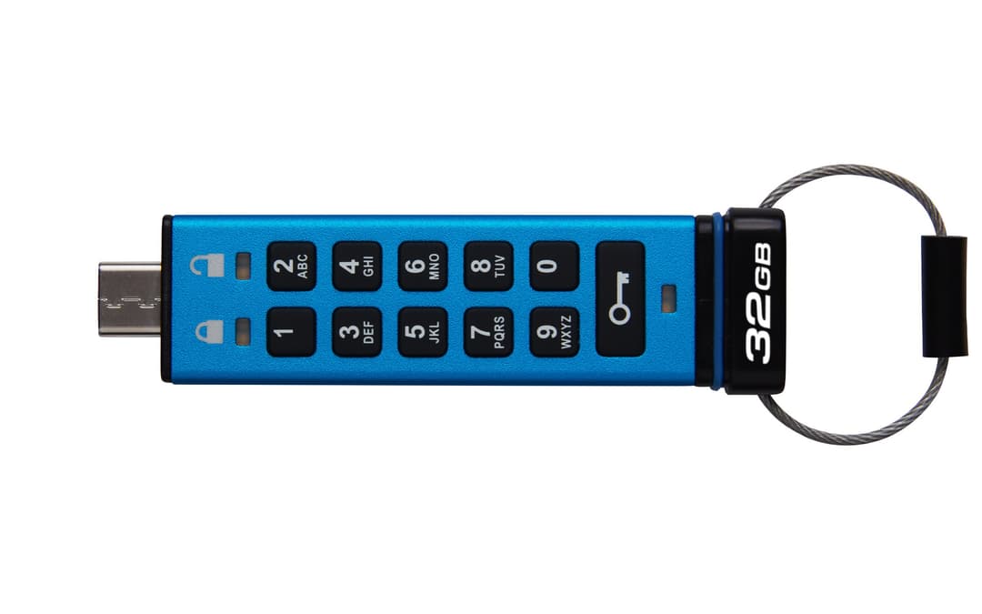Kingston Technology IronKey 32GB USB-C Keypad 200C, FIPS 140-3 Lvl 3 (Pending) AES-256 - Image 3