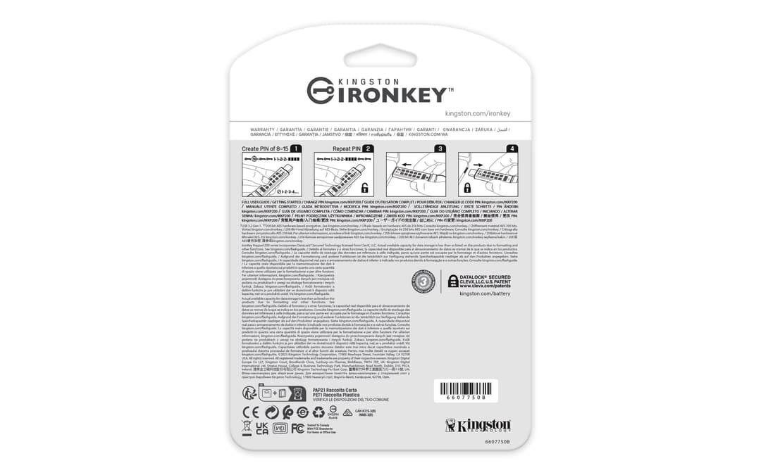 Kingston Technology IronKey 32GB USB-C Keypad 200C, FIPS 140-3 Lvl 3 (Pending) AES-256 - Image 7