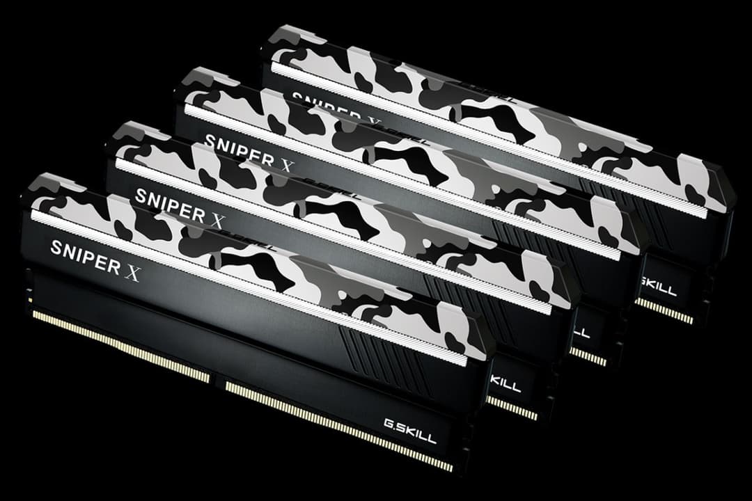 32GB G.Skill DDR4 2400MHz Sniper X PC4-19200 CL17 Quad Channel Kit (4x 8GB) Urban Camo - Image 4