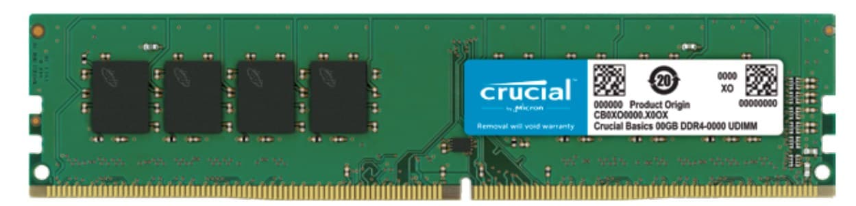 Crucial CB16GU3200 memory module 8 GB 1 x 8 GB DDR4 3200 MT/s 288-pin DIMM