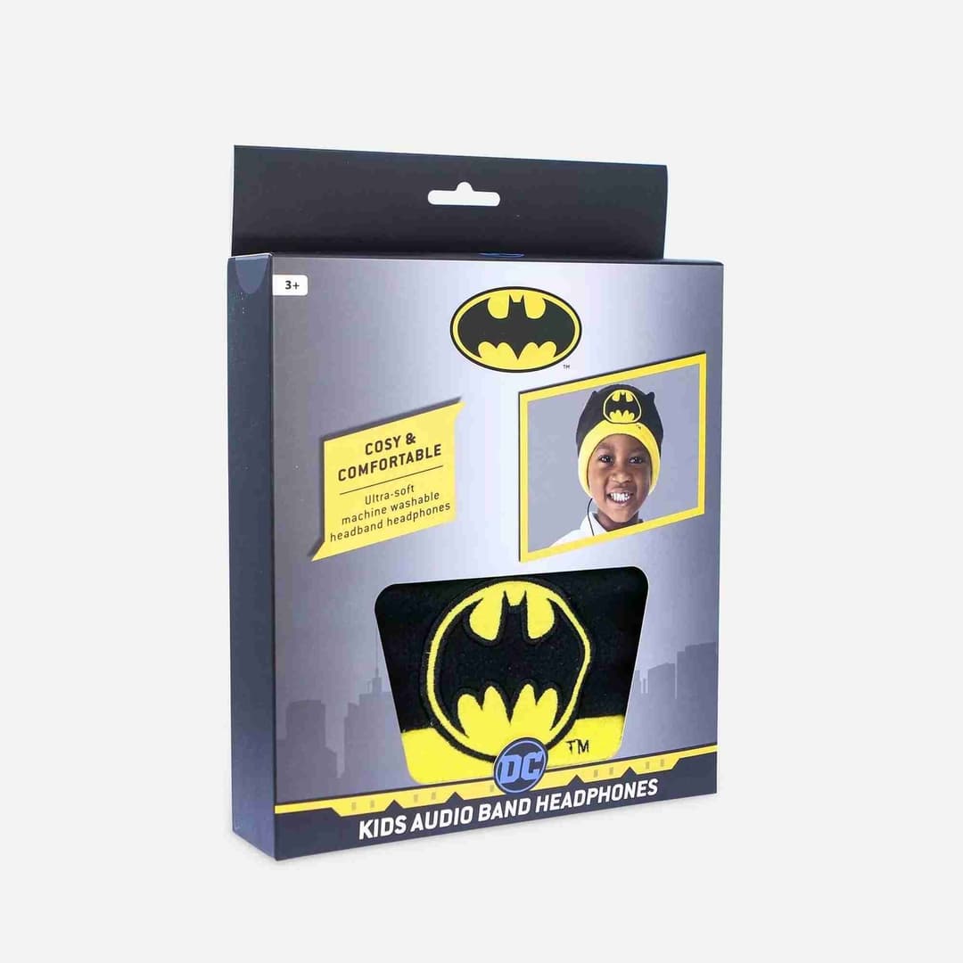 Batman Kid's Fleece Audio Band Washable Wired Headphones - Image 2