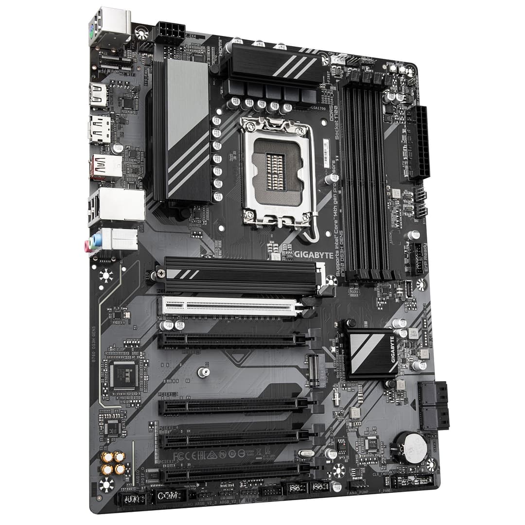 GIGABYTE B760 DS3H GEN5 Motherboard - Supports Intel Core 14th Gen CPUs, 8+2+1 Phases Digital VRM, up to 5600MHz DDR5, 2xPCIe 4.0 M.2, 1GbE LAN, USB 3.2 Gen 2x2 - Image 3