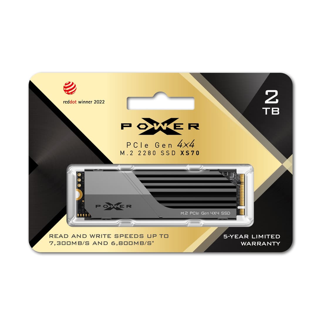 2TB Silicon Power XS70 PCIe Gen 4x4 M.2 2280 Internal SSD With Aluminum Alloy Heatsink - Image 4