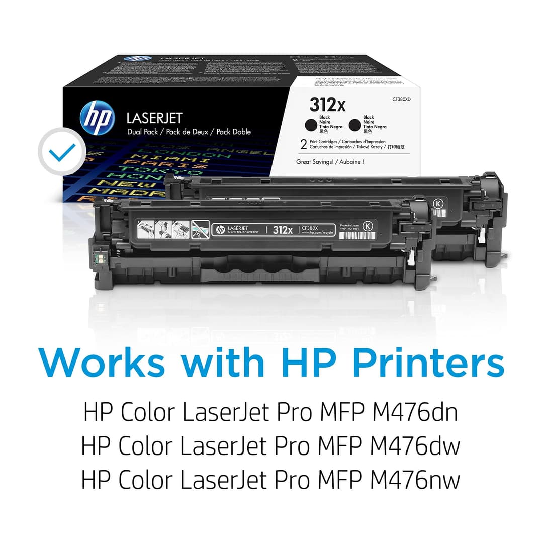 HP CF380XD 312X High Yield Original LaserJet Toner Cartridges - Black - Image 2