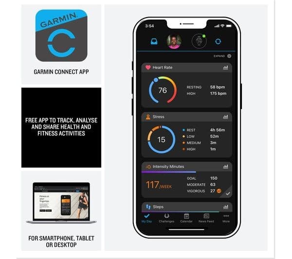 Garmin Forerunner 165 Smartwatch Mist Grey - Image 5
