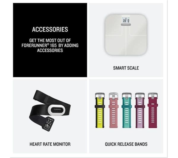 Garmin Forerunner 165 Smartwatch Mist Grey - Image 6