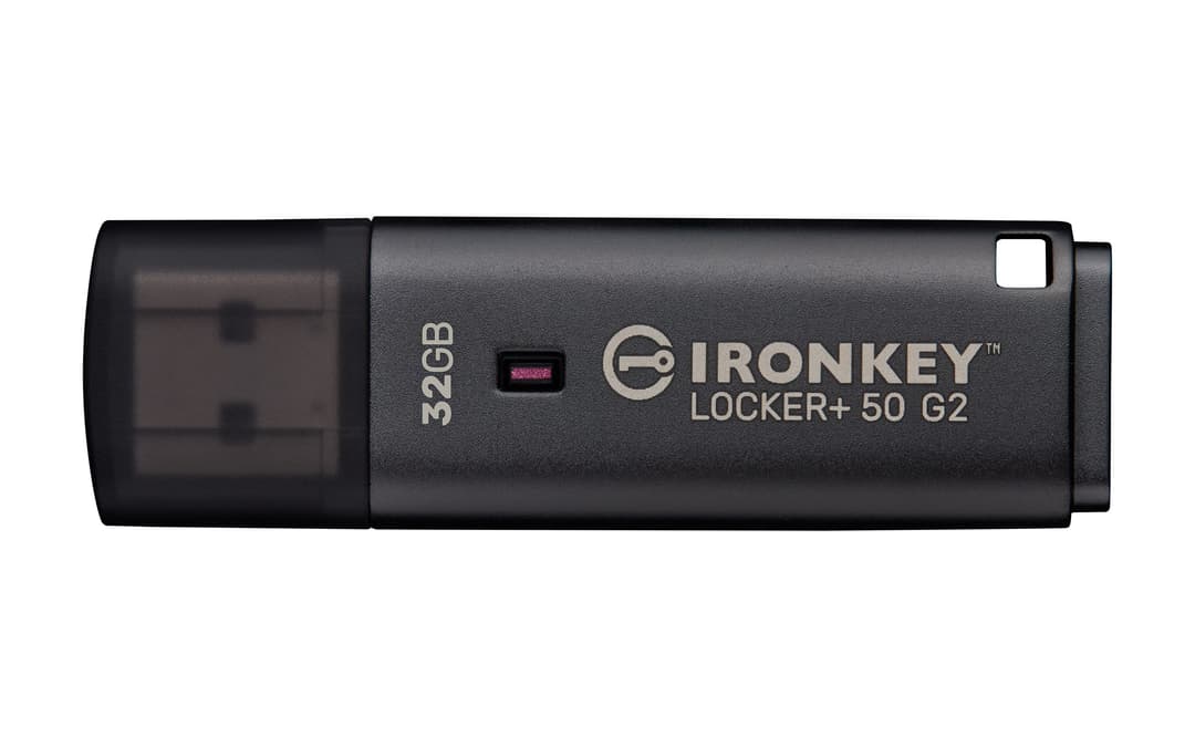 Kingston Technology IronKey 32GB Locker Plus 50 G2, FIPS 197, AES-256 - Image 1