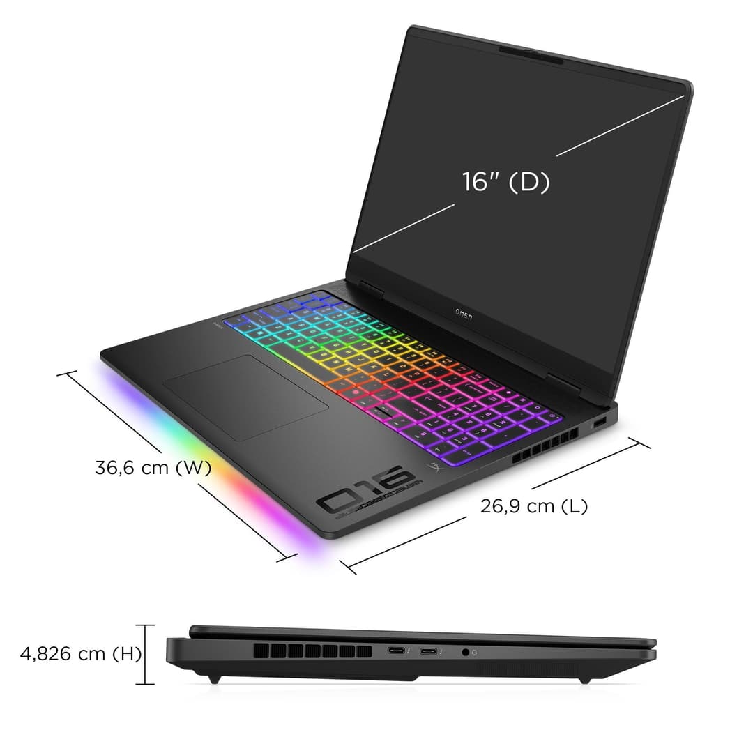 HP OMEN MAX 16" Gaming Laptop - Black - Image 5