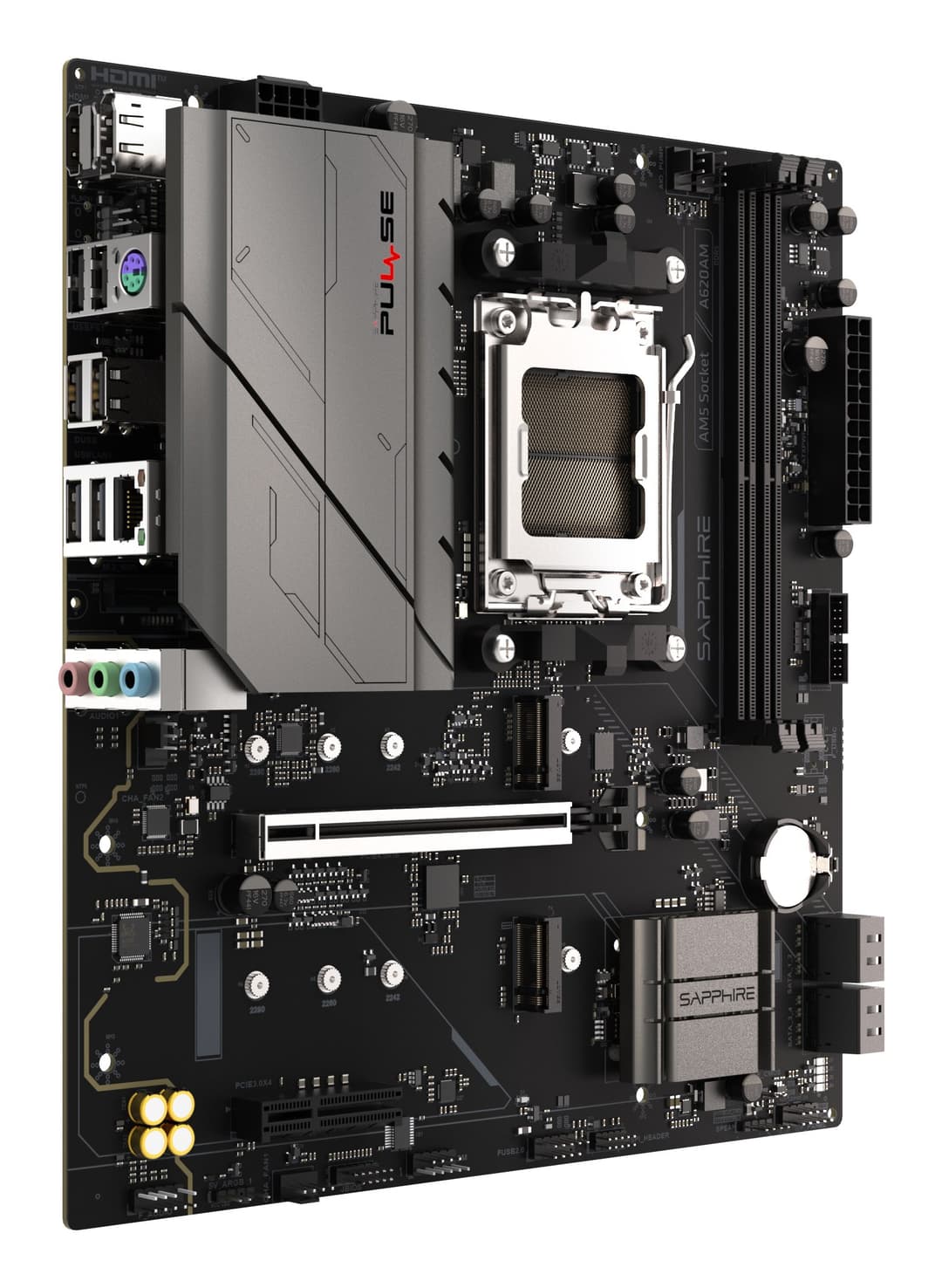 Sapphire PULSE A620AM AMD A620A Socket AM5 micro ATX - Image 2
