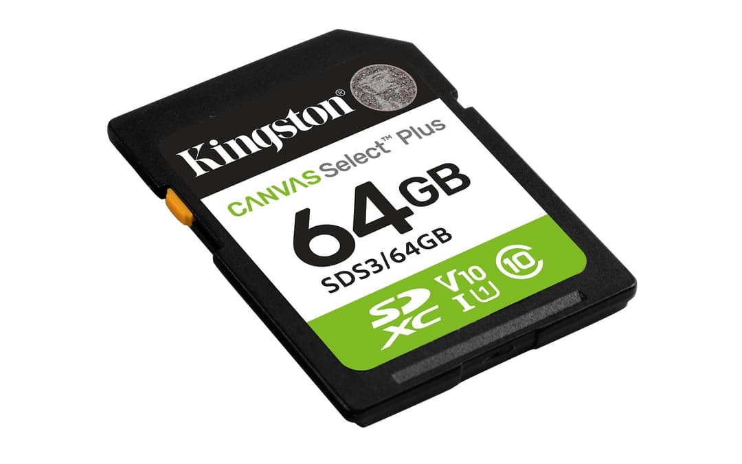 Kingston Technology 64GB SDXC Canvas Select Plus Gen3 100MB/s C10 UHS-I U1 V10 - Image 2
