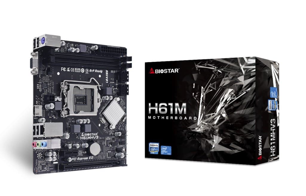 Biostar H61MHV3 motherboard Intel® H61 LGA 1155 (Socket H2) micro ATX - Image 1
