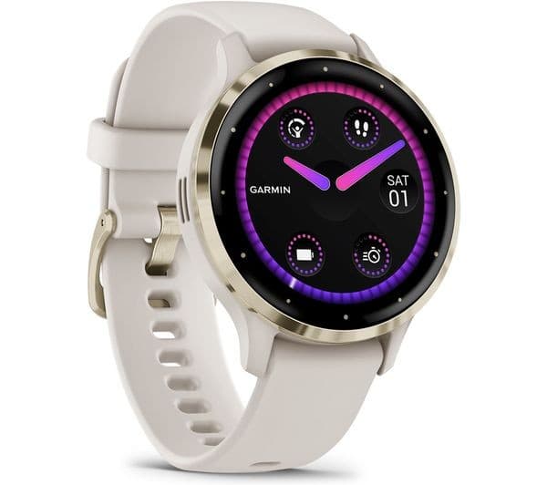 Garmin Venu 3S 41mm Smartwatch – Soft Gold/French Grey, GPS, AMOLED - Image 1