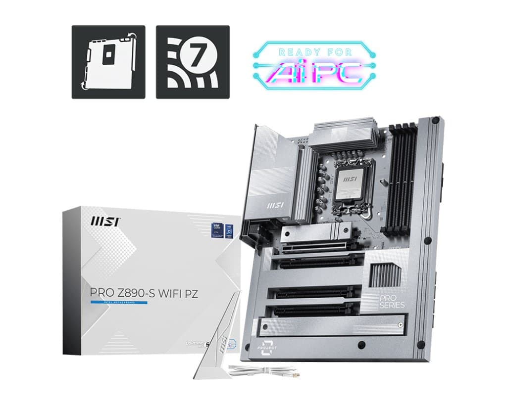 MSI PRO Z890-S WIFI PZ motherboard Intel Z890 LGA 1851 (Socket V1) ATX - Image 1