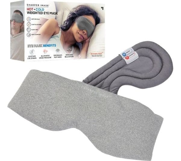 SHARPER IMAGE Weighted Hot and Cold Eye Mask - Image 1
