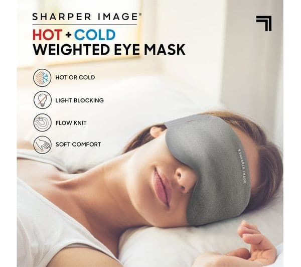 SHARPER IMAGE Weighted Hot and Cold Eye Mask - Image 3