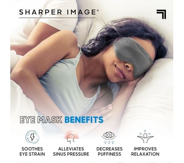 SHARPER IMAGE Weighted Hot and Cold Eye Mask - Image 5