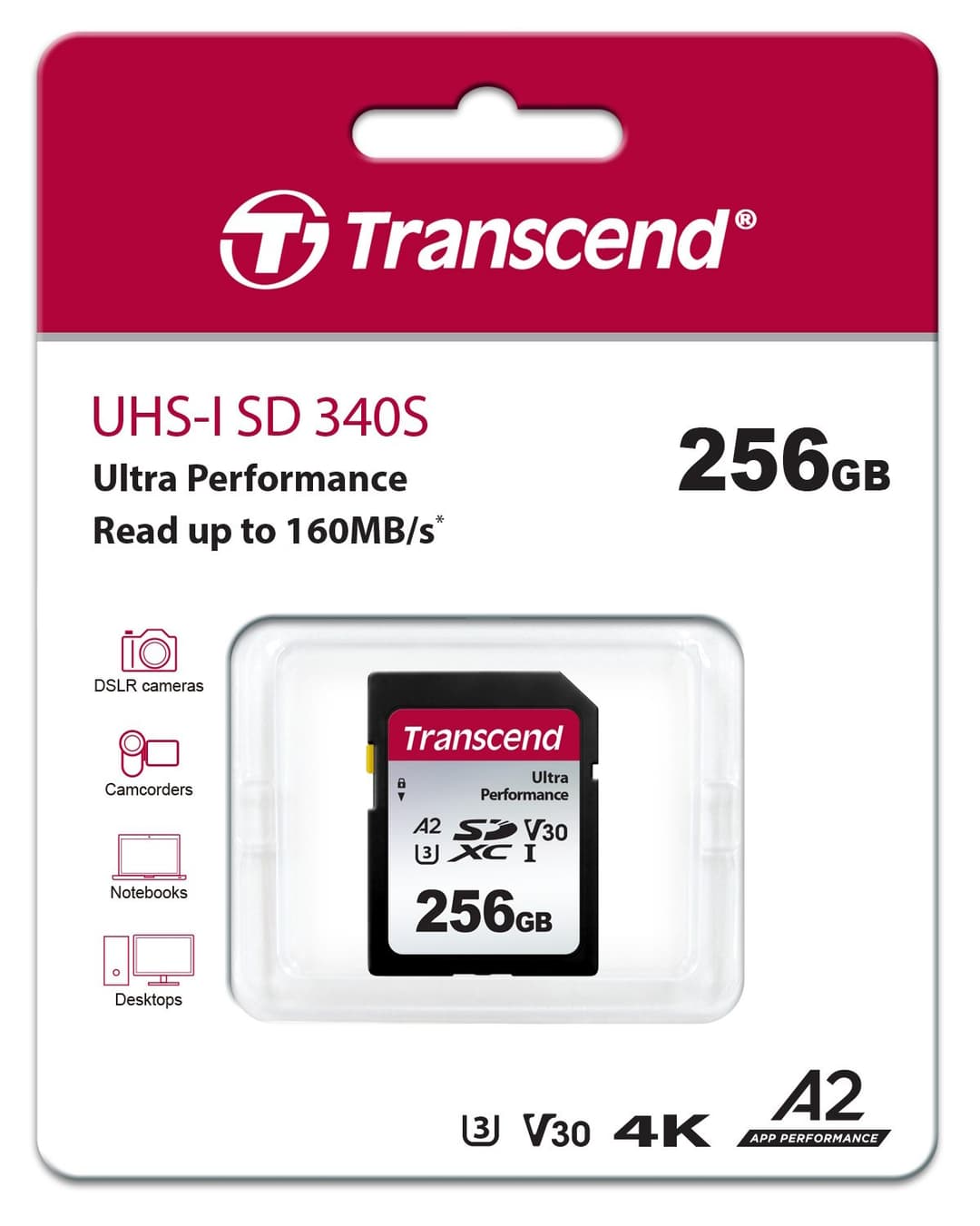 256GB Transcend UHS-I SD 340S Ultra Performance SD Card U3 A1 V30 - Image 2