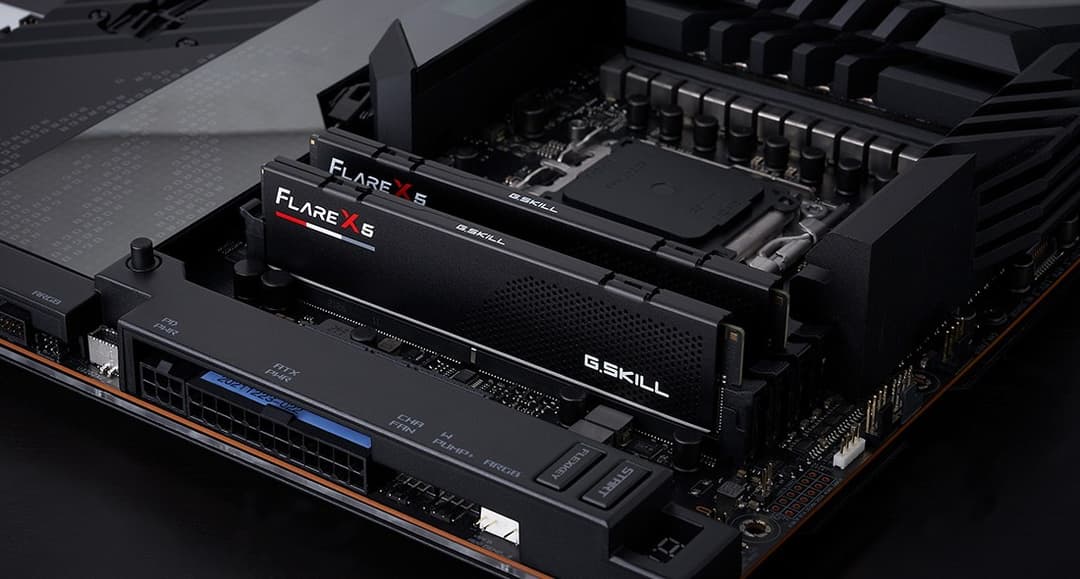 32GB G.Skill DDR5 Flare X5 6000MHz CL36 1.35V Dual Channel Kit (2x 16GB) AMD EXPO Matte Black - Image 3