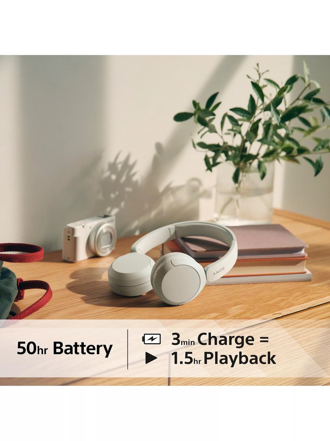 Sony WH-CH520 Wireless Headphones White - Image 4