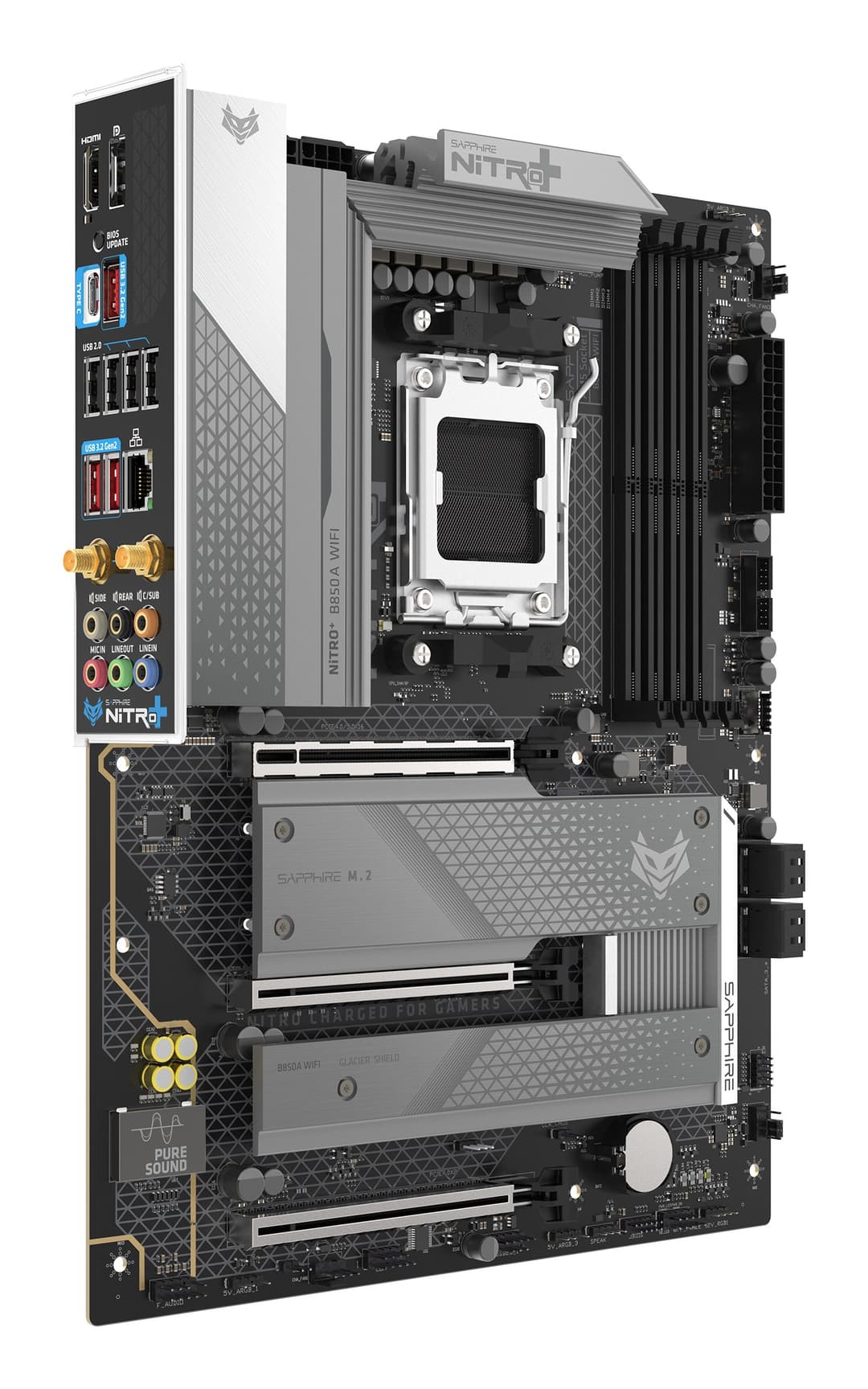 Sapphire NITRO+ B850A WIFI 7 AMD B850 Socket AM5 micro ATX - Image 2