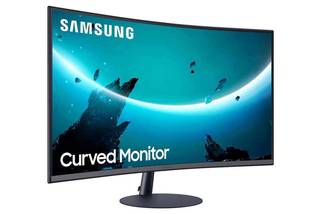 Samsung T55 Curved Monitor - Dark Blue Grey - Image 1