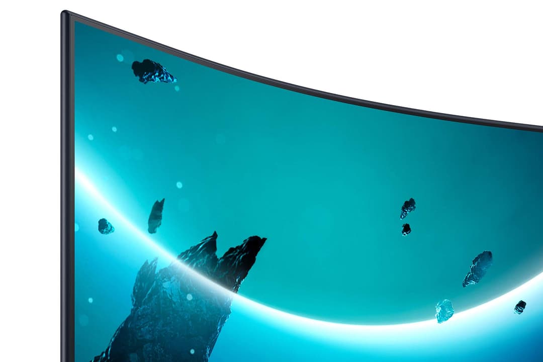 Samsung T55 Curved Monitor - Dark Blue Grey - Image 2