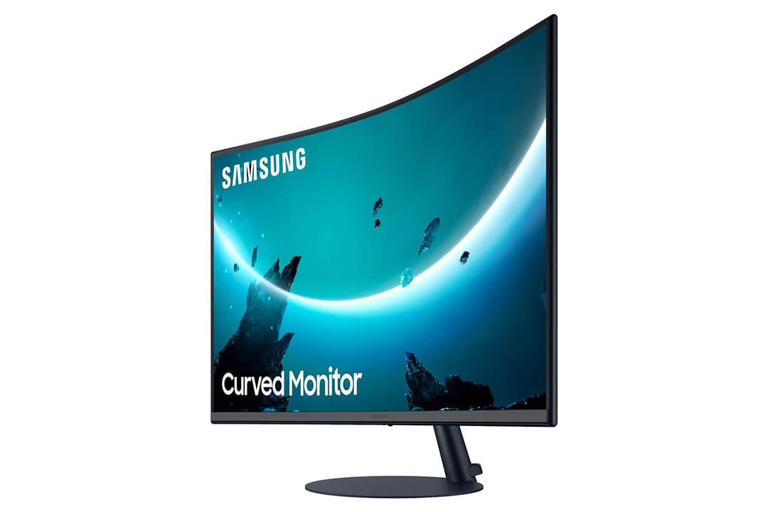Samsung T55 Curved Monitor - Dark Blue Grey - Image 4