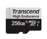 256GB Transcend High Endurance 350V microSDXC Memory Card CL10 UHS-I for Dashcams and Surveillance